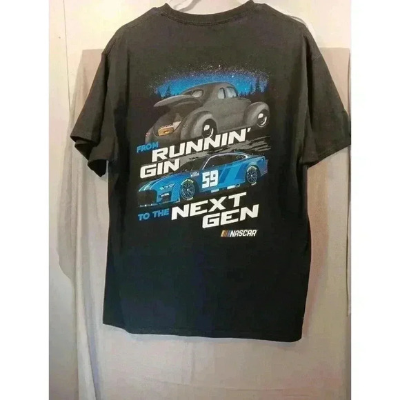 NASCAR Checkered Flag Next Gen 2-Spot T-Shirt Black Size Large - Picture 3 of 4